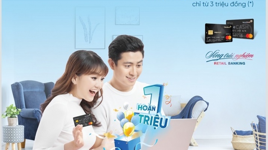 Hoàn tiền lên đến 1.000.000 đồng khi mở thẻ tín dụng quốc tế VietinBank MasterCard