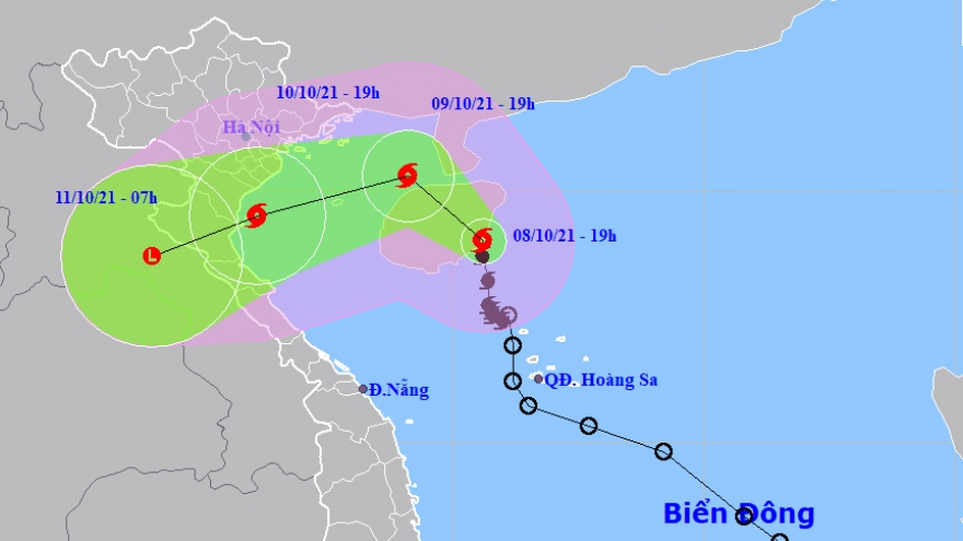 Bão số 7 có khả năng đổi hướng, nhiều nơi có thể mưa to từ ngày 9/10