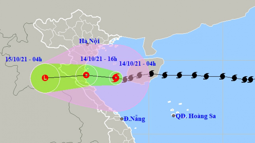 Bão số 8 vào Vịnh Bắc Bộ và suy yếu, cách Thanh Hóa khoảng 300km