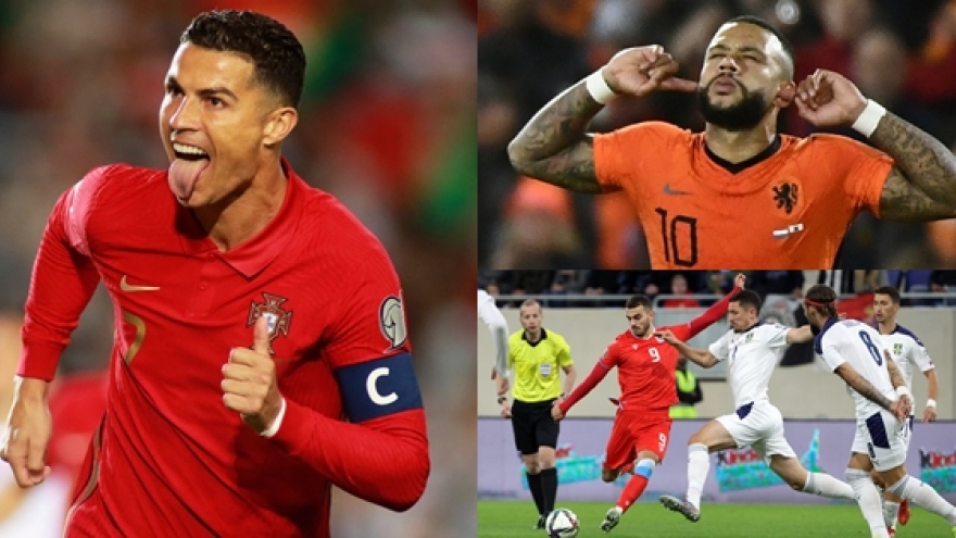 Vua phá lưới vòng loại World Cup 2022 khu vực châu Âu: Ronaldo “hít khói” Depay