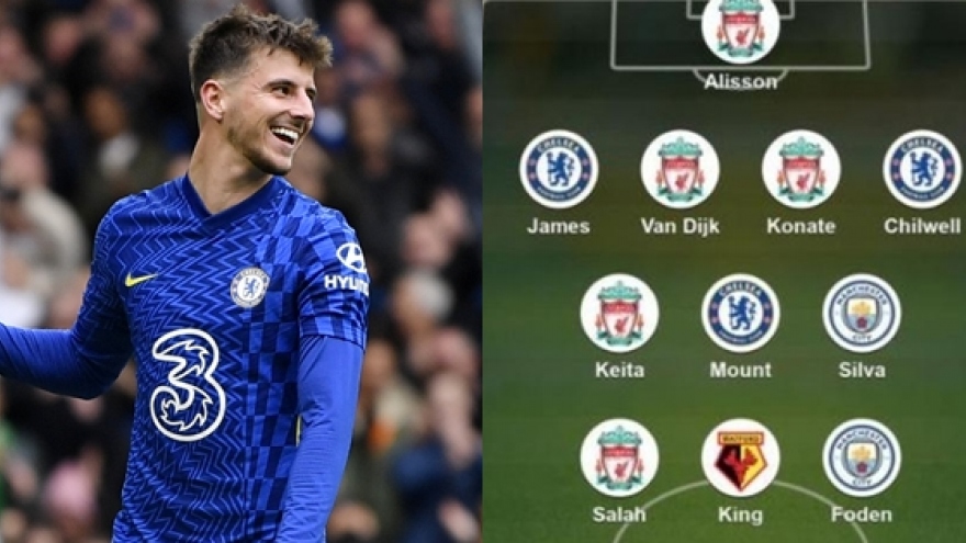 Liverpool và Chelsea thống trị đội hình hay nhất vòng 9 Ngoại hạng Anh