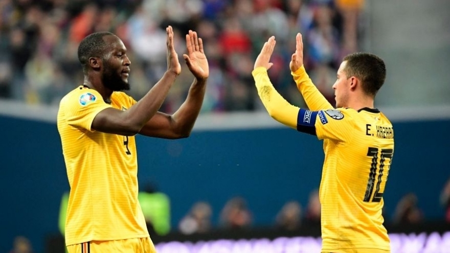 Lukaku và Hazard lỡ trận đấu với Italia tại Nations League