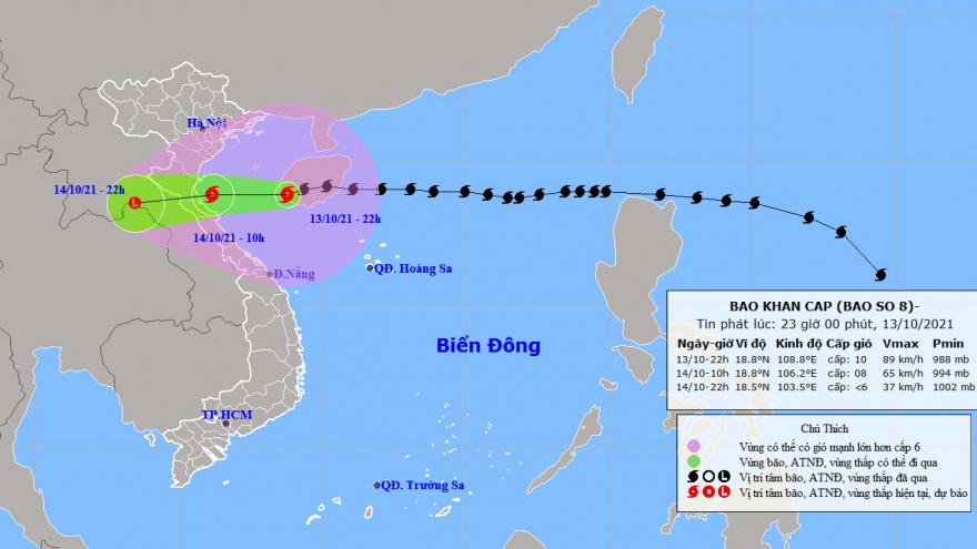 Ảnh hưởng của bão số 8, đảo Bạch Long Vĩ đã có gió mạnh cấp 9, giật cấp 11