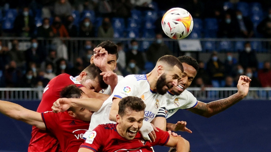 Phung phí cơ hội, Real Madrid bị Osasuna cầm hòa ở La Liga