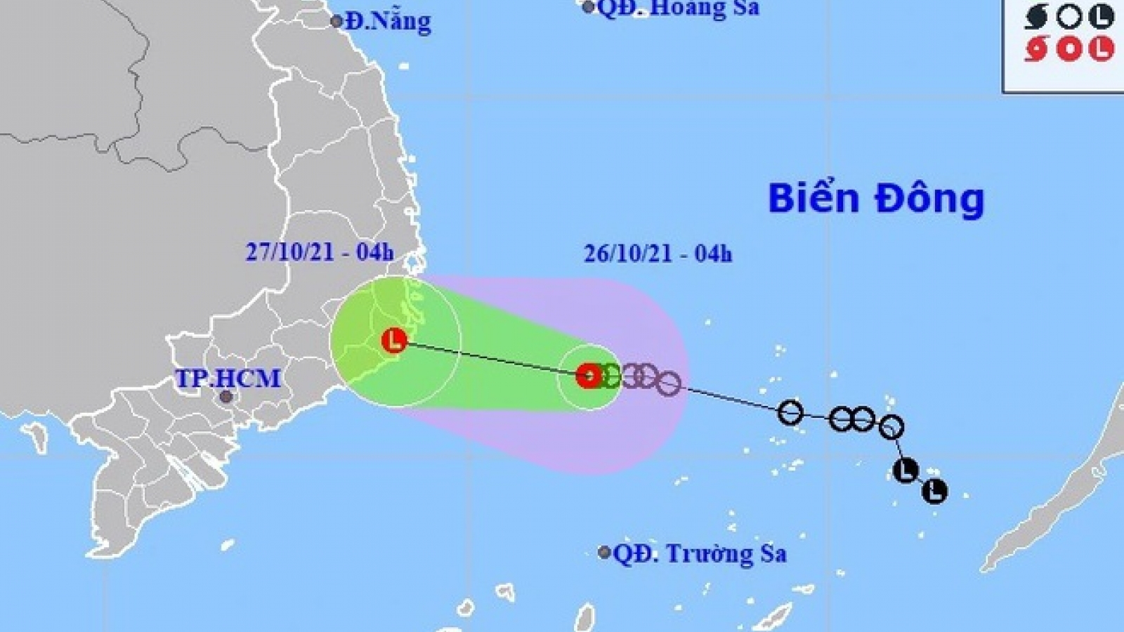 Tropical depression heads towards south-central Vietnam 