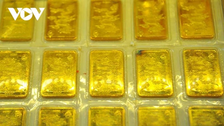 Giá vàng giảm về dưới 58 triệu đồng/lượng