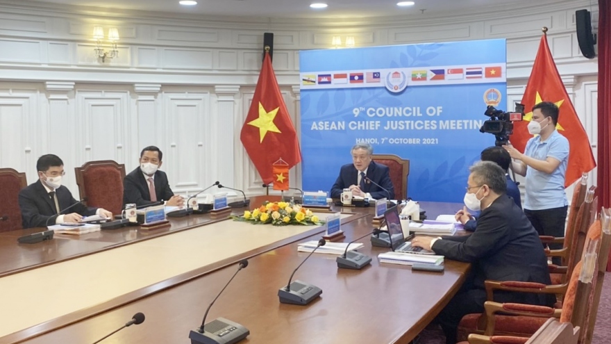 Chánh án TAND Tối cao Nguyễn Hòa Bình chuyển giao chức Chủ tịch Hội đồng Chánh án ASEAN