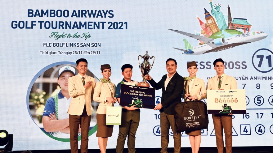 Golfer trẻ Nguyễn Anh Minh lên ngôi vô địch giải Bamboo Airways Golf Tournament 2021