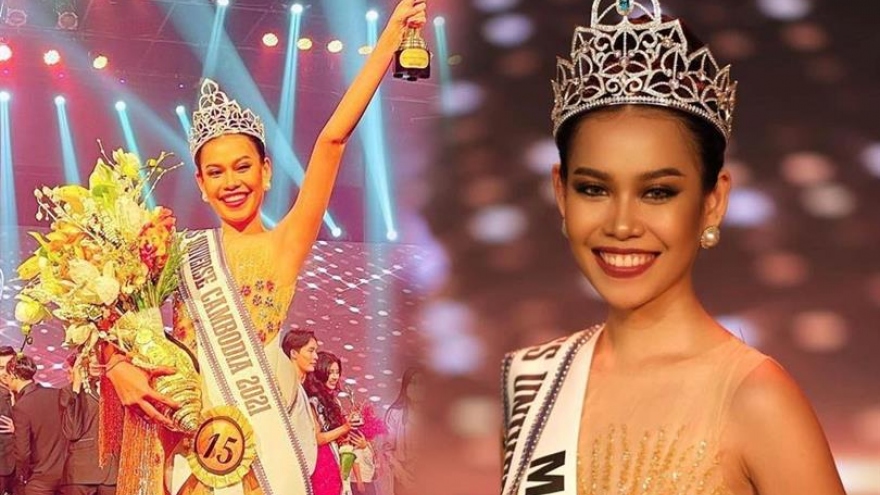 Thần thái cuốn hút của mỹ nhân cao 1m65 đăng quang Hoa hậu Hoàn vũ Campuchia 2021