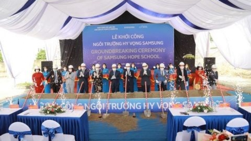 Samsung Hope School initiated construction in Lang Son