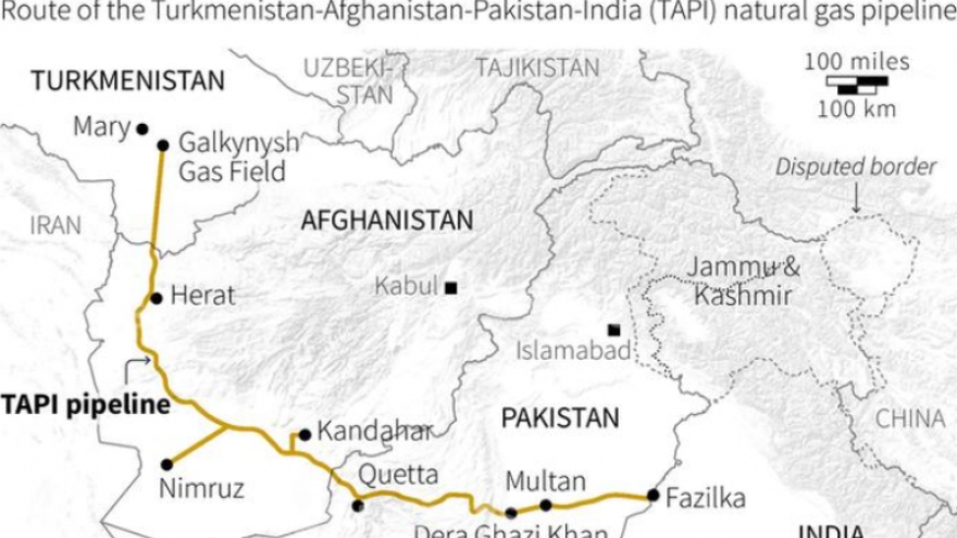 Taliban tái khởi động dự án đường ống dẫn khí đốt TAPI ở Afghanistan