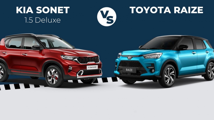 Tầm giá 600 triệu chọn Toyota Raize hay KIA Sonet?