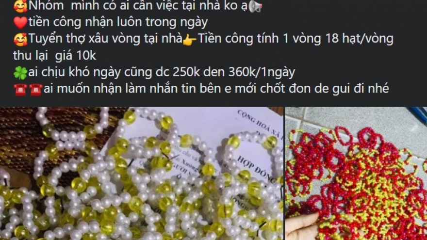 Kiếm việc làm tại nhà trong dịch Covid-19, "dở khóc, dở cười" vì...bị lừa