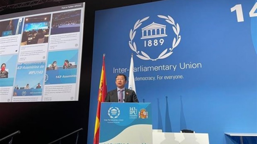 Vietnamese delegation attends 143rd IPU Assembly, related meetings