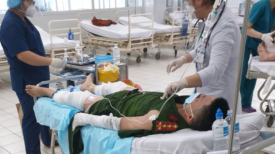 TP.HCM: Thông tin về vụ 4 cán bộ công an bị bỏng khi cưỡng chế nhà