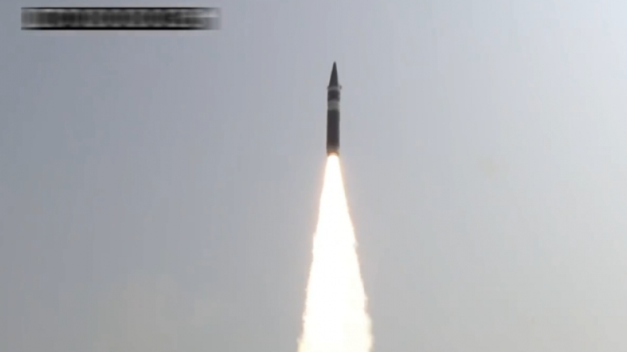 Ấn Độ phóng thử tên lửa đạn đạo có khả năng mang đầu đạn hạt nhân
