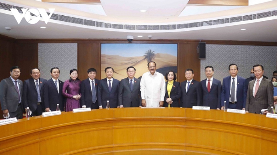 Indian Upper House leader welcomes top Vietnamese legislator in New Delhi