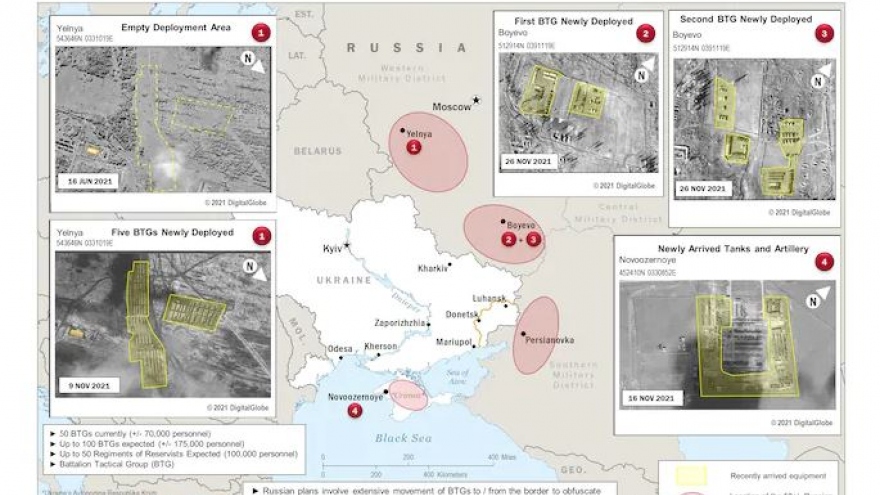 Tình báo Mỹ: Nga lên kế hoạch tấn công Ukraine với 175.000 quân, sớm nhất đầu năm sau
