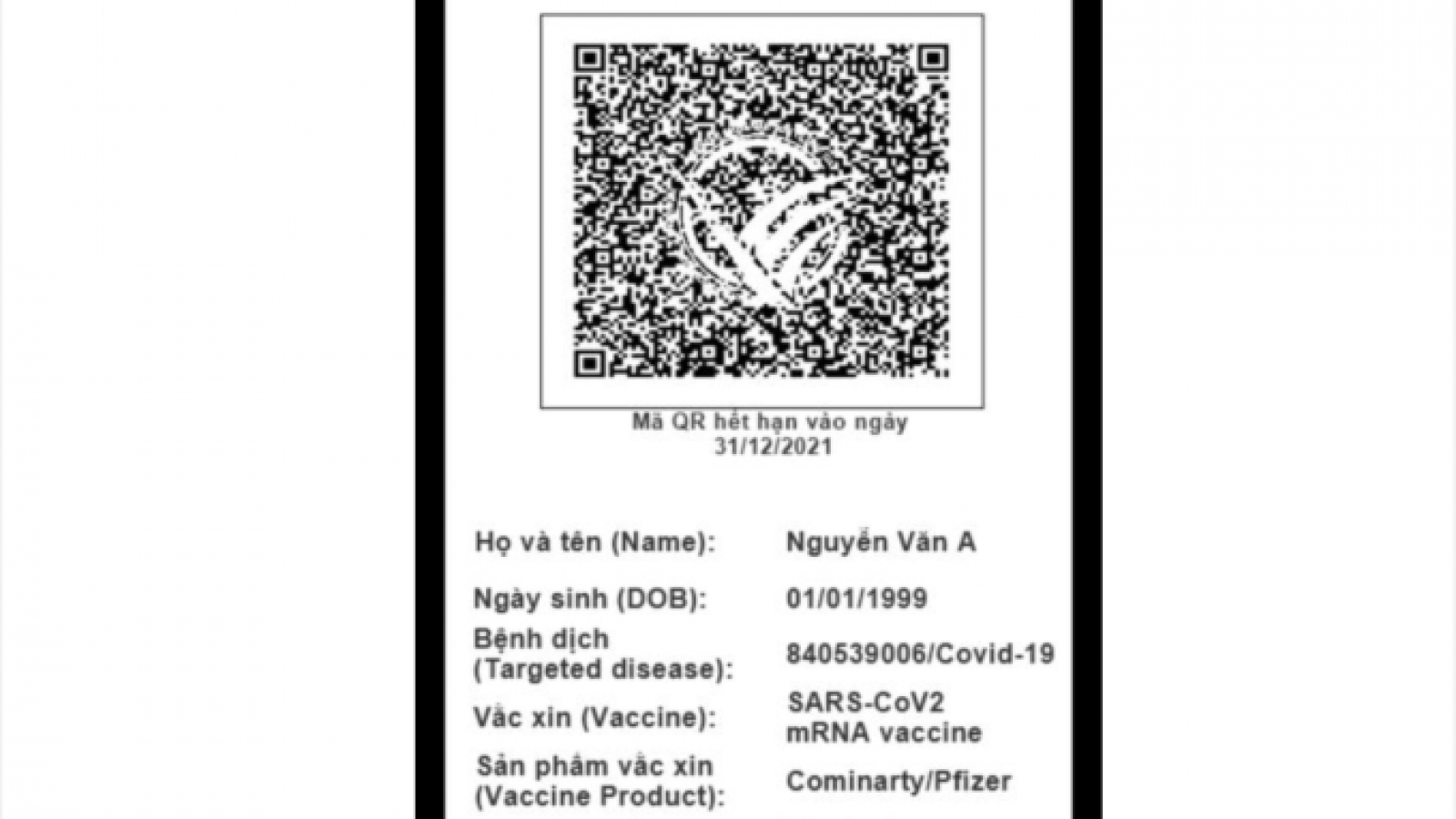 Vietnam unveils vaccine passport form