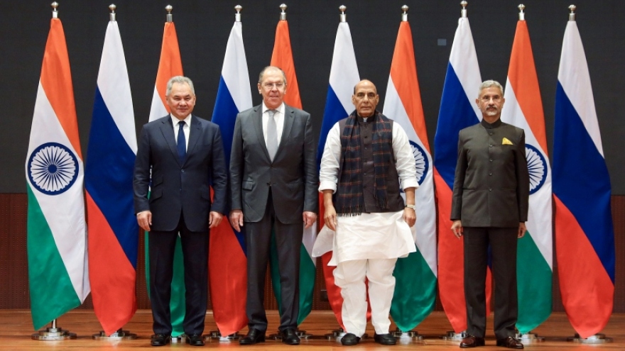 Ấn Độ và Nga lần đầu tiên tổ chức Đối thoại 2+2