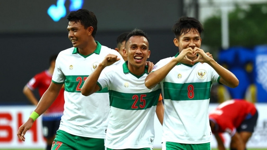 AFF Cup 2020: Indonesia thắng Lào 5-1 trước khi gặp ĐT Việt Nam