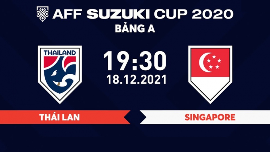Lịch thi đấu bóng đá hôm nay 18/12: ĐT Thái Lan quyết đấu ĐT Singapore