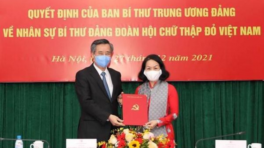 Bà Bùi Thị Hòa giữ chức Bí thư Đảng đoàn Hội Chữ thập đỏ Việt Nam