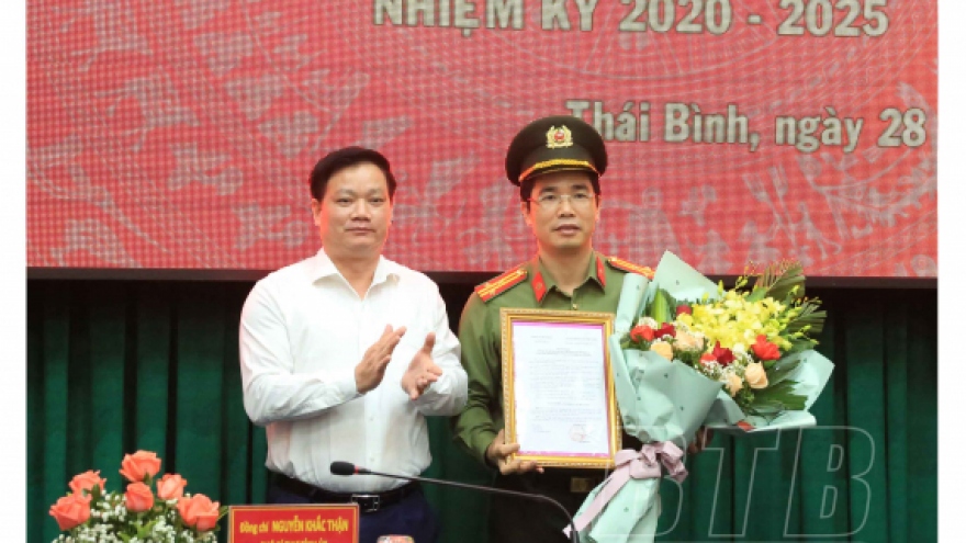 Thượng tá Trần Văn Phúc giữ chức Bí thư Đảng ủy Công an tỉnh Thái Bình 