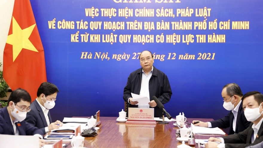 Chủ tịch nước Nguyễn Xuân Phúc họp về công tác quy hoạch trên địa bàn TP.HCM