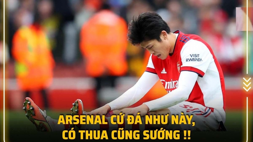 Biếm họa 24h: Arsenal trình diễn lối đá "thua cũng sướng"