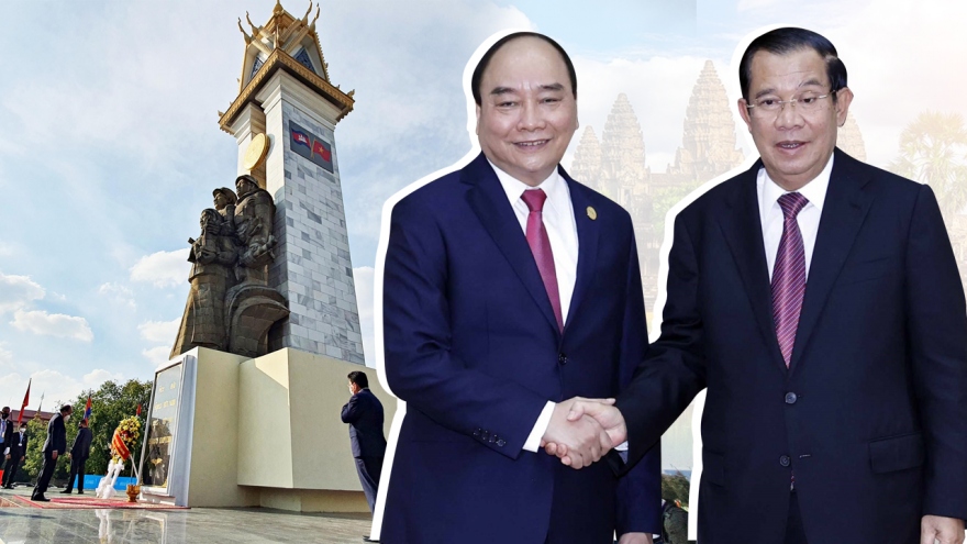 Tượng đài hữu nghị Việt Nam- Campuchia: Biểu tượng gắn kết giữa hai dân tộc