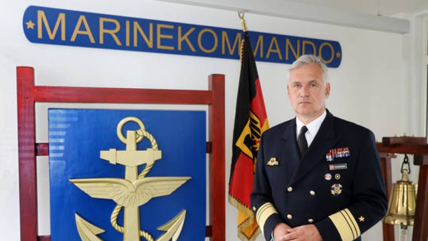 Chỉ huy Hải quân Đức từ chức sau bình luận gây tranh cãi về Tổng thống Putin