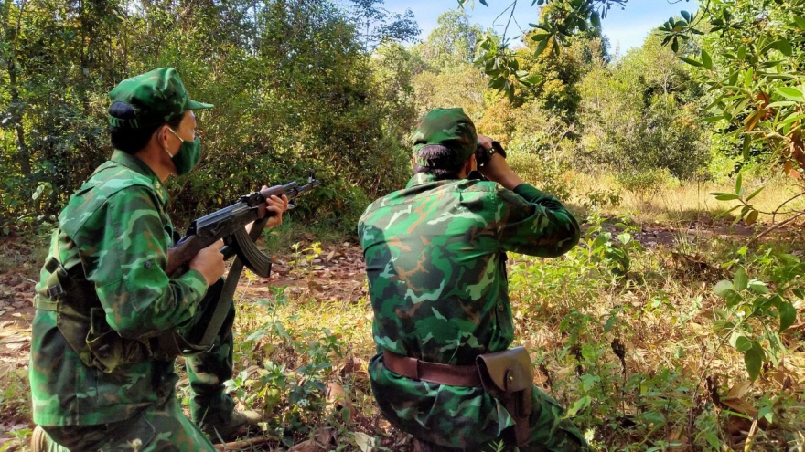 Chiến sĩ biên phòng Đắk Nông vui xuân không quên nhiệm vụ