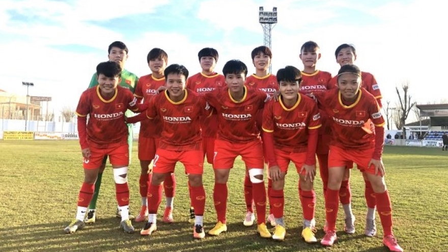 ĐT nữ Việt Nam có 16 cầu thủ để chuẩn bị cho trận gặp Hàn Quốc