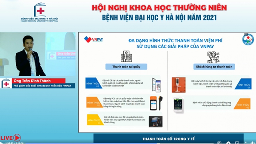 VNPAY thúc đẩy thanh toán số trong lĩnh vực y tế