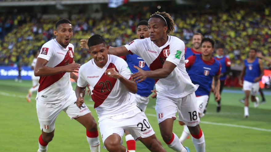 BXH Vòng loại World Cup 2022 khu vực Nam Mỹ: Peru gây biến động lớn