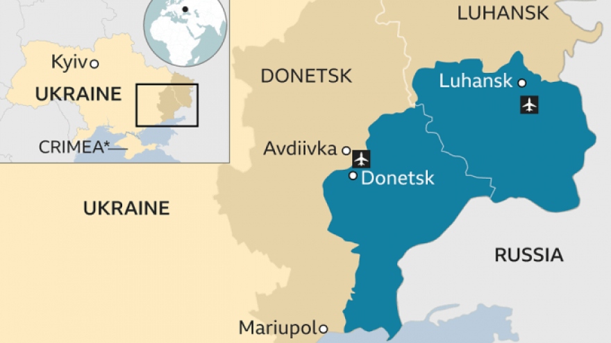 Nga công nhận biên giới của 2 vùng lãnh thổ ly khai ở miền Đông Ukraine