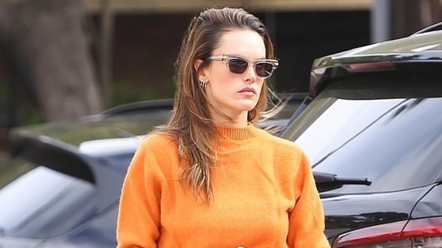 Alessandra Ambrosio diện đồ cá tính đi ăn trưa cùng con trai cưng