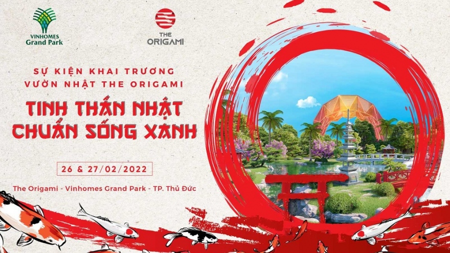 Trải nghiệm vườn Nhật The Origami, rinh quà tặng hấp dẫn