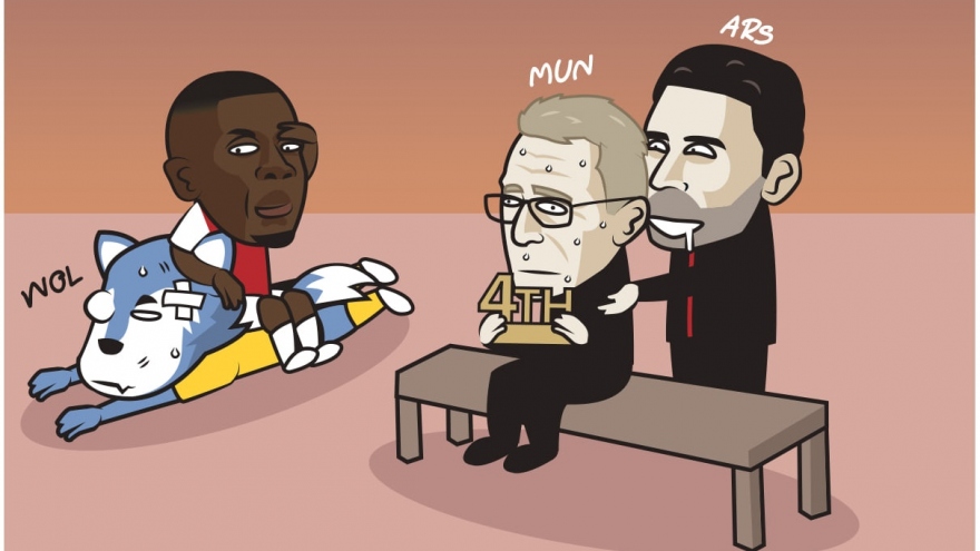 Biếm họa 24h: Arsenal đe dọa vị trí "chú Tư" của MU
