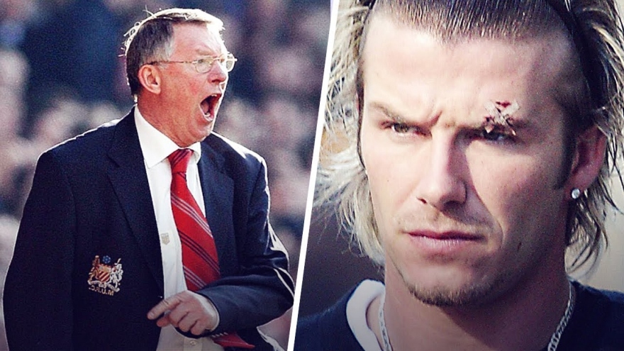 Ngày này năm xưa: Sự cố “chiếc giày bay” giữa Sir Alex và Beckham 