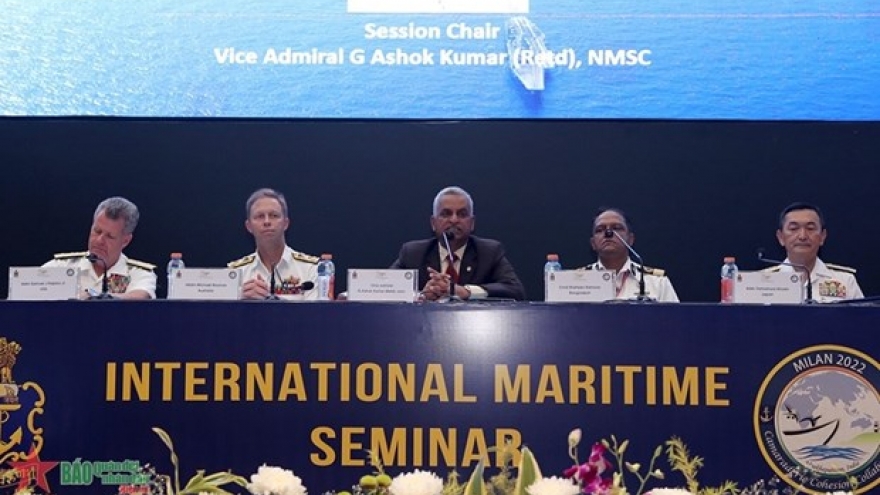 Vietnam’s naval officers attend int’l maritime seminar in India