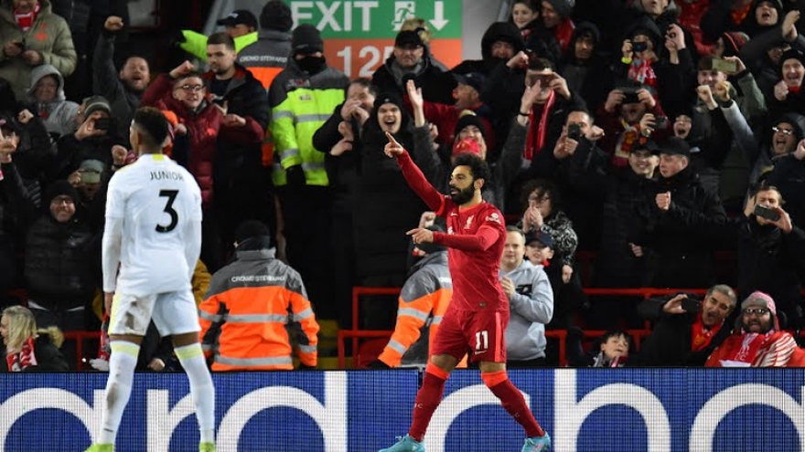 Kết quả Ngoại hạng Anh hôm nay 24/2: Liverpool thắng 6-0 Leeds Utd, Tottenham thua sốc