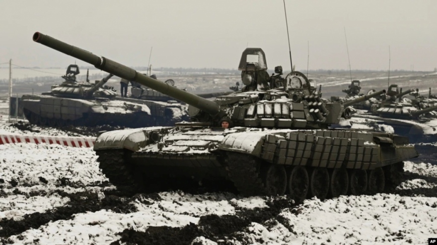 Quan chức quốc phòng Mỹ: Gần một nửa lực lượng Nga quanh Ukraine đã vào vị trí tấn công