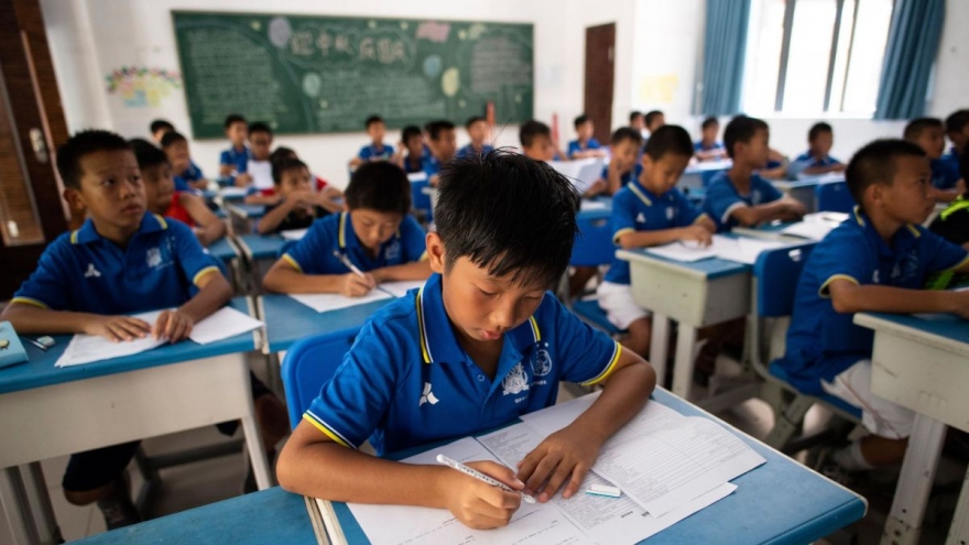 Chính sách giáo dục “giảm kép” của Trung Quốc đạt kết quả tích cực