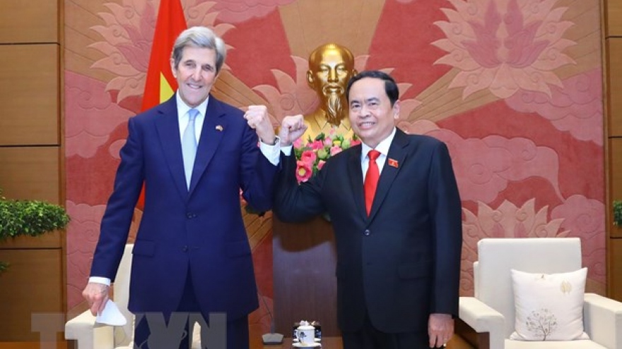 Ông Trần Thanh Mẫn tiếp Đặc phái viên của Tổng thống Hoa Kỳ John Kerry