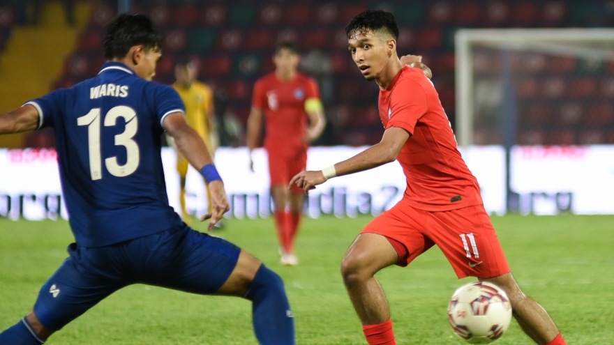 U23 Singapore chỉ còn 14 cầu thủ để đối đầu với U23 Việt Nam