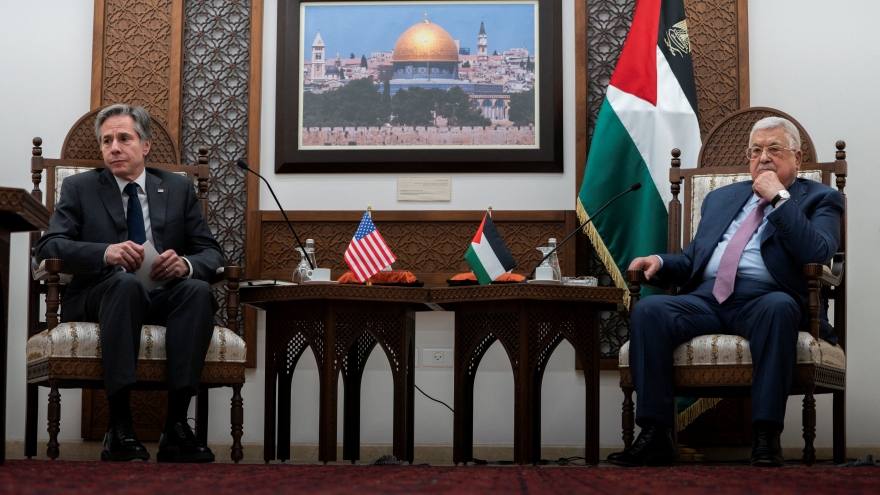 Ngoại trưởng Mỹ gặp Tổng thống Palestine: Cam kết theo đuổi giải pháp hai nhà nước