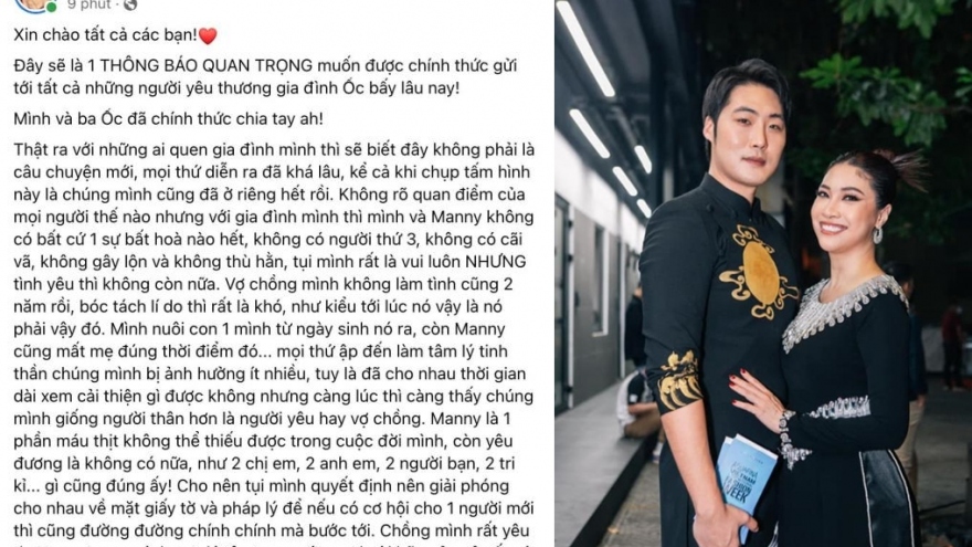 Chuyện showbiz: Ca sĩ Pha Lê xác nhận ly hôn chồng người Hàn Quốc