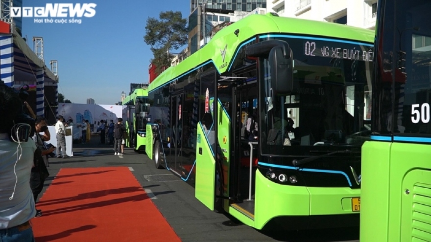 First VinBus electric buses hit streets of Ho Chi Minh City 